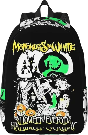 Motionless Rock In White Casual Backpack Large Lightweight Travel Bag Classic Laptop Daypack Men Women Backpack Medium