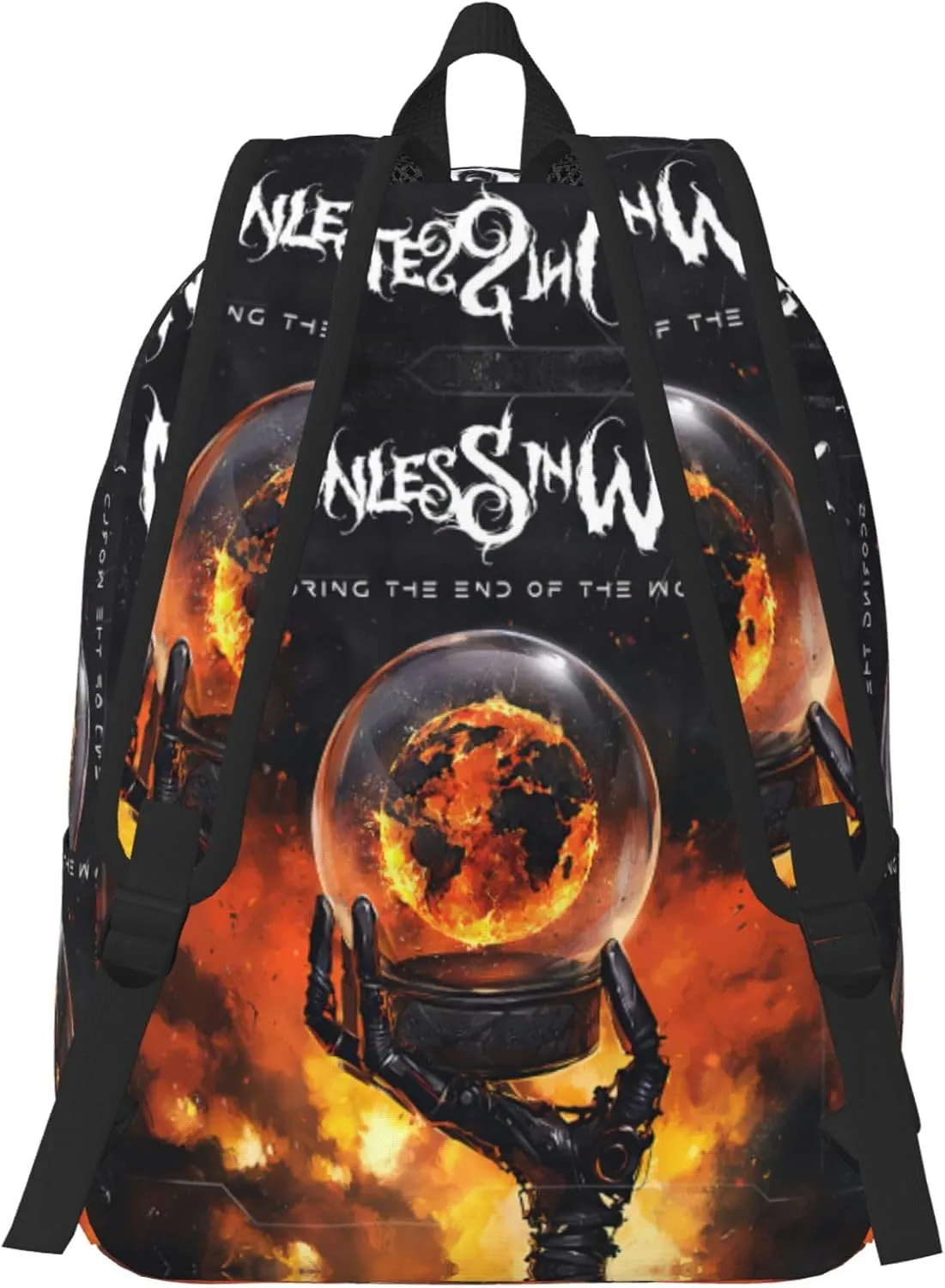 Motionless Rock In White Casual Backpack Large Lightweight Travel Bag Classic Laptop Daypack Men Women Backpack Small