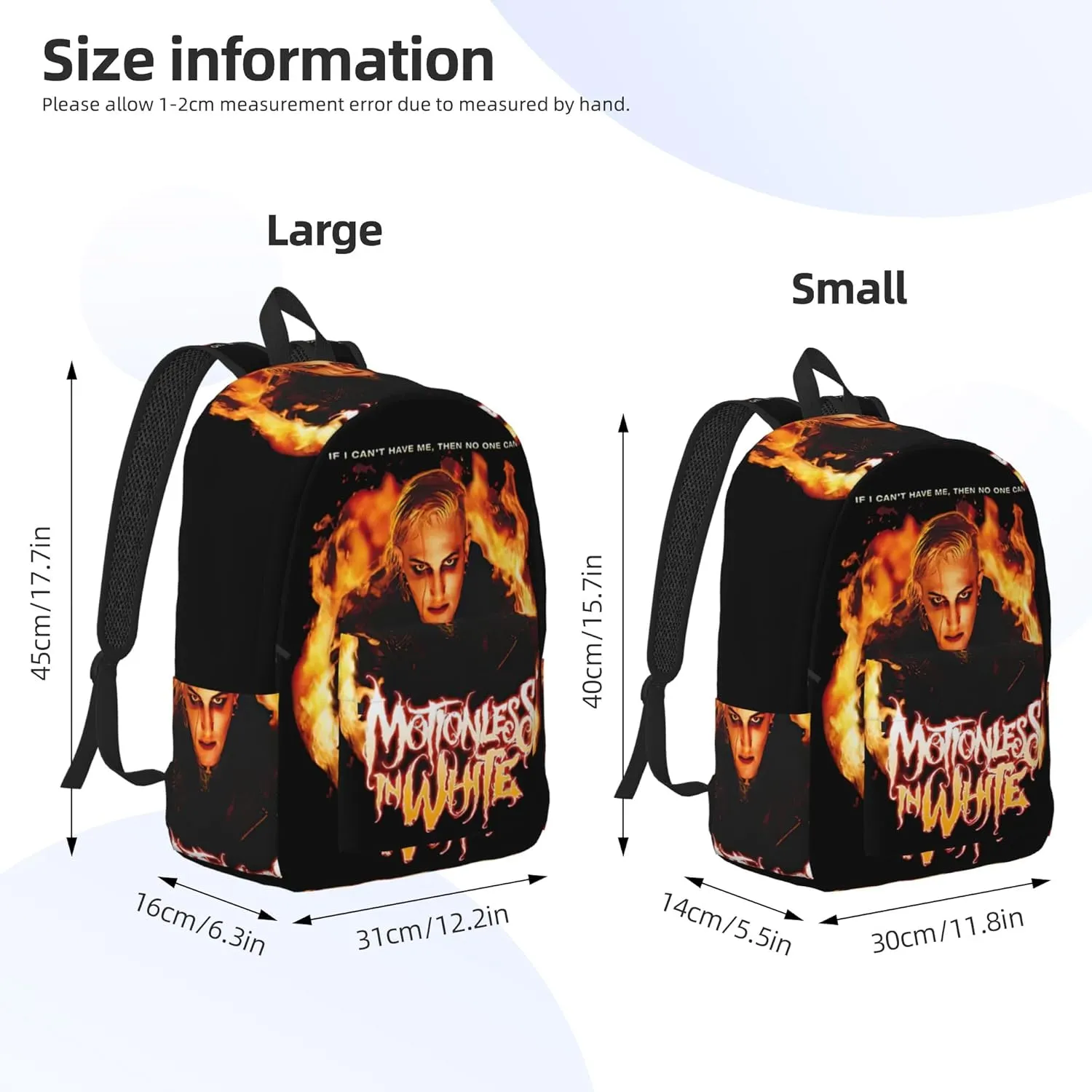 Motionless Rock In White Casual Backpack Large Lightweight Travel Bag Classic Laptop Daypack Men Women Backpack Small