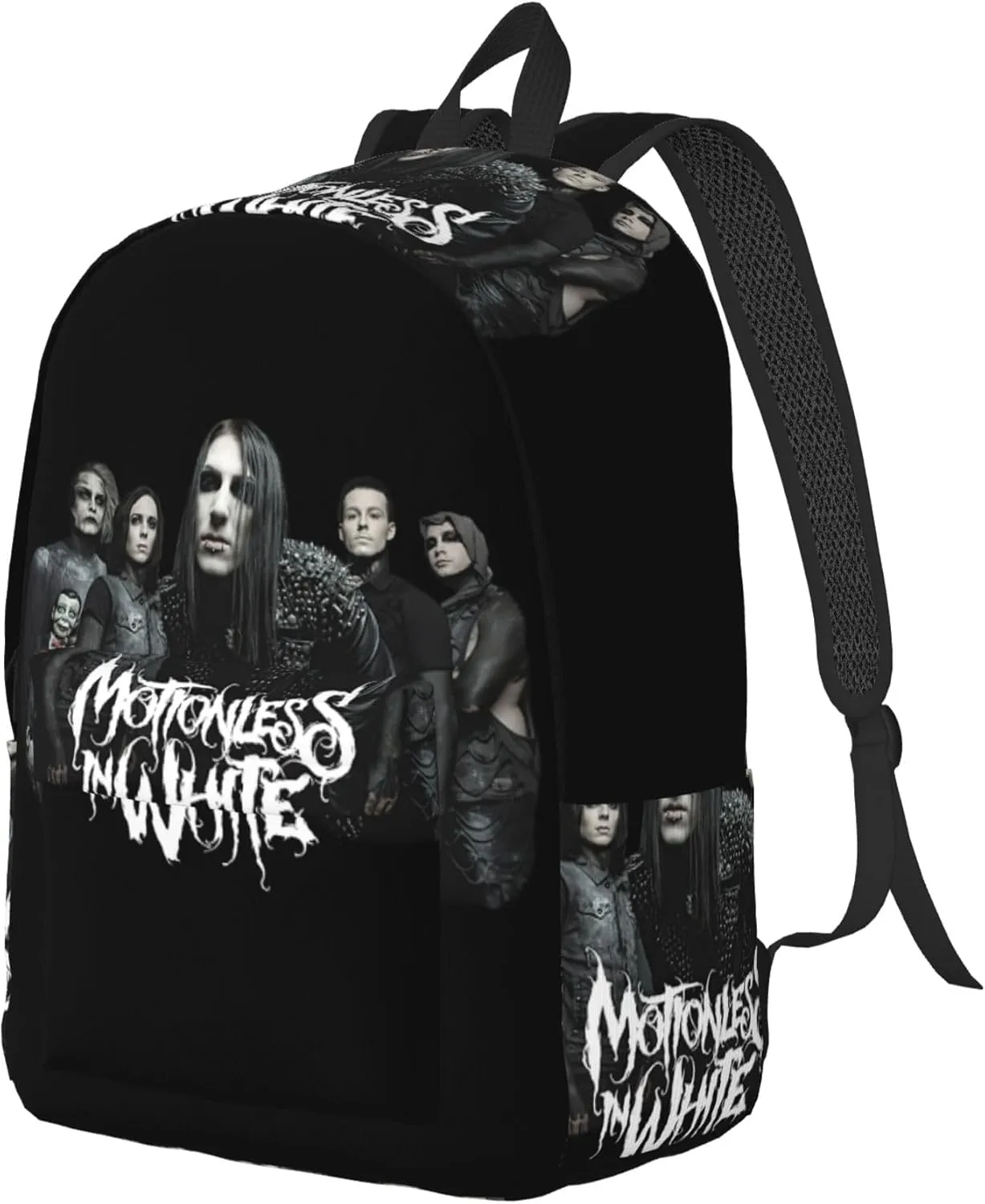 Motionless Rock In White Casual Backpack Large Lightweight Travel Bag Classic Laptop Daypack Men Women Backpack Small