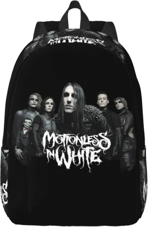 Motionless Rock In White Casual Backpack Large Lightweight Travel Bag Classic Laptop Daypack Men Women Backpack Small