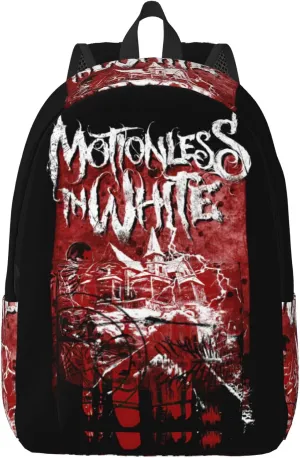 Motionless Rock In White Casual Backpack Large Lightweight Travel Bag Classic Laptop Daypack Men Women Backpack Small