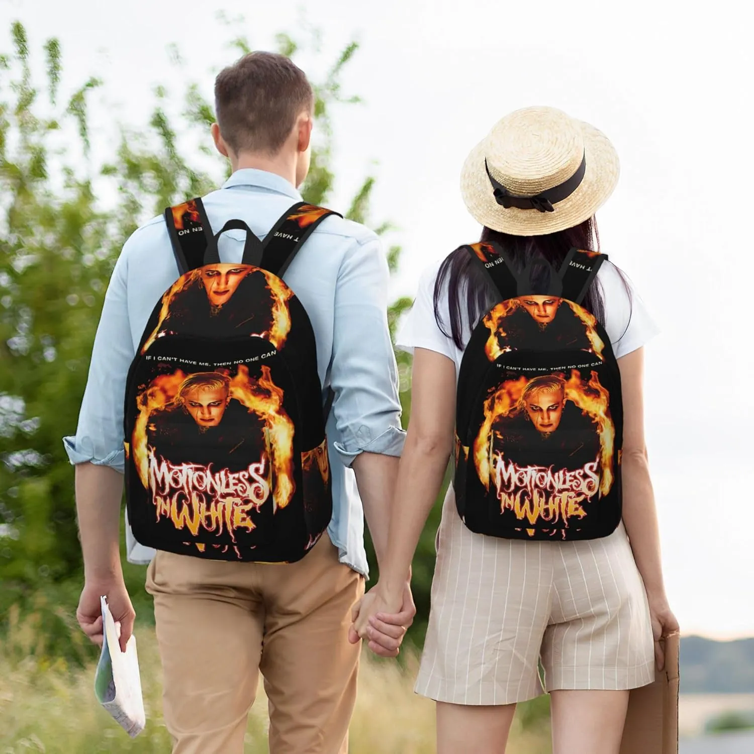 Motionless Rock In White Casual Backpack Large Lightweight Travel Bag Classic Laptop Daypack Men Women Backpack Small