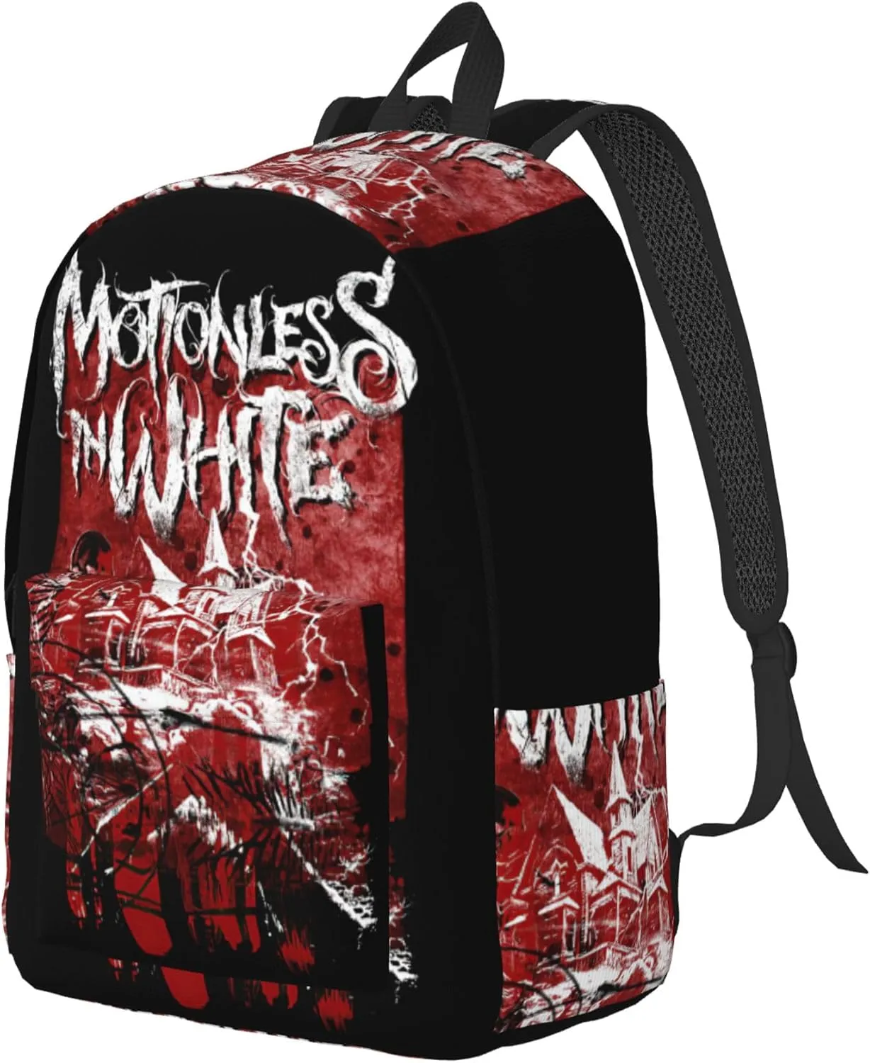 Motionless Rock In White Casual Backpack Large Lightweight Travel Bag Classic Laptop Daypack Men Women Backpack Small
