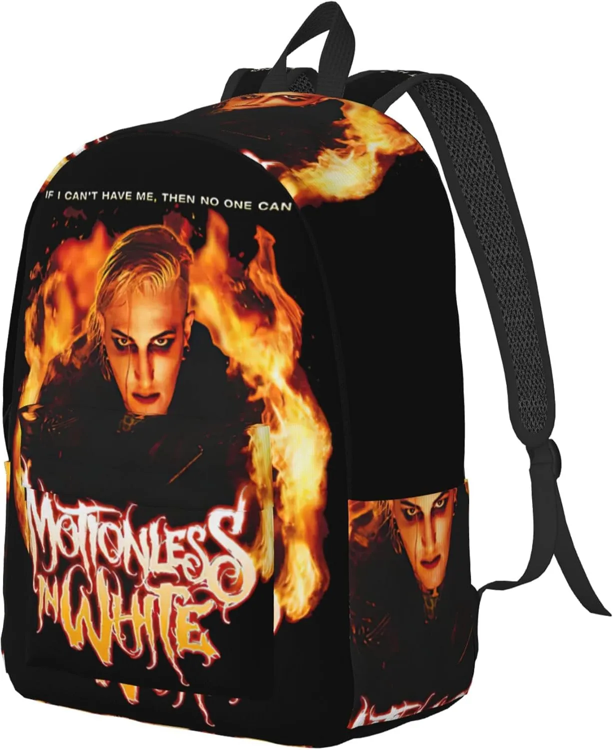 Motionless Rock In White Casual Backpack Large Lightweight Travel Bag Classic Laptop Daypack Men Women Backpack Small
