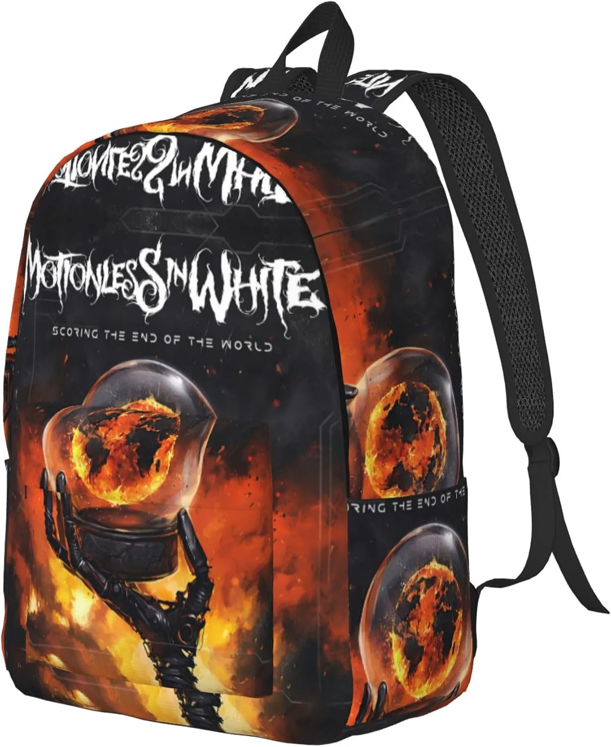 Motionless Rock In White Casual Backpack Large Lightweight Travel Bag Classic Laptop Daypack Men Women Backpack Small