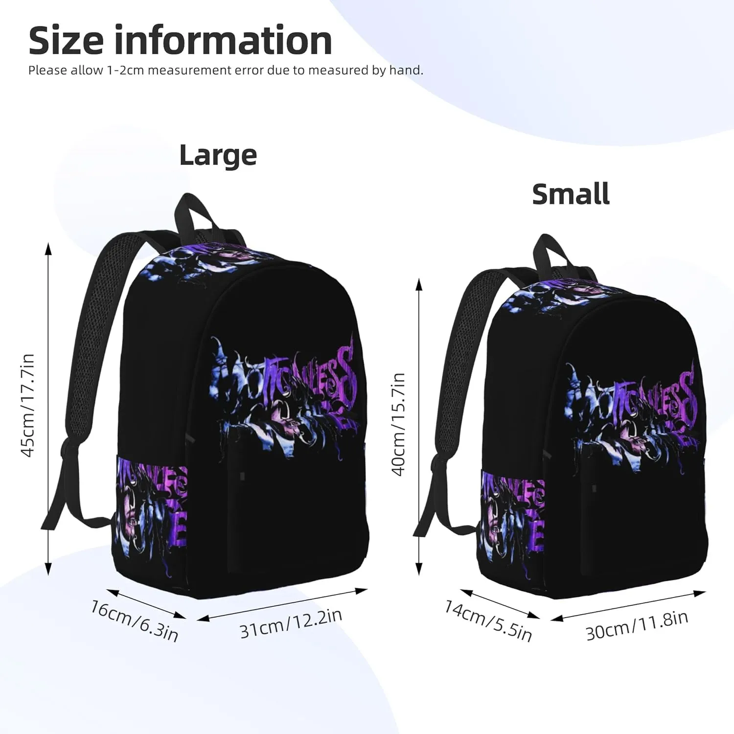 Motionless Rock In White Casual Backpack Large Lightweight Travel Bag Classic Laptop Daypack Men Women Backpack Small