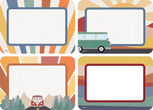 Moving Mountains Road Trip Name Tags/Labels - Multi-Pack