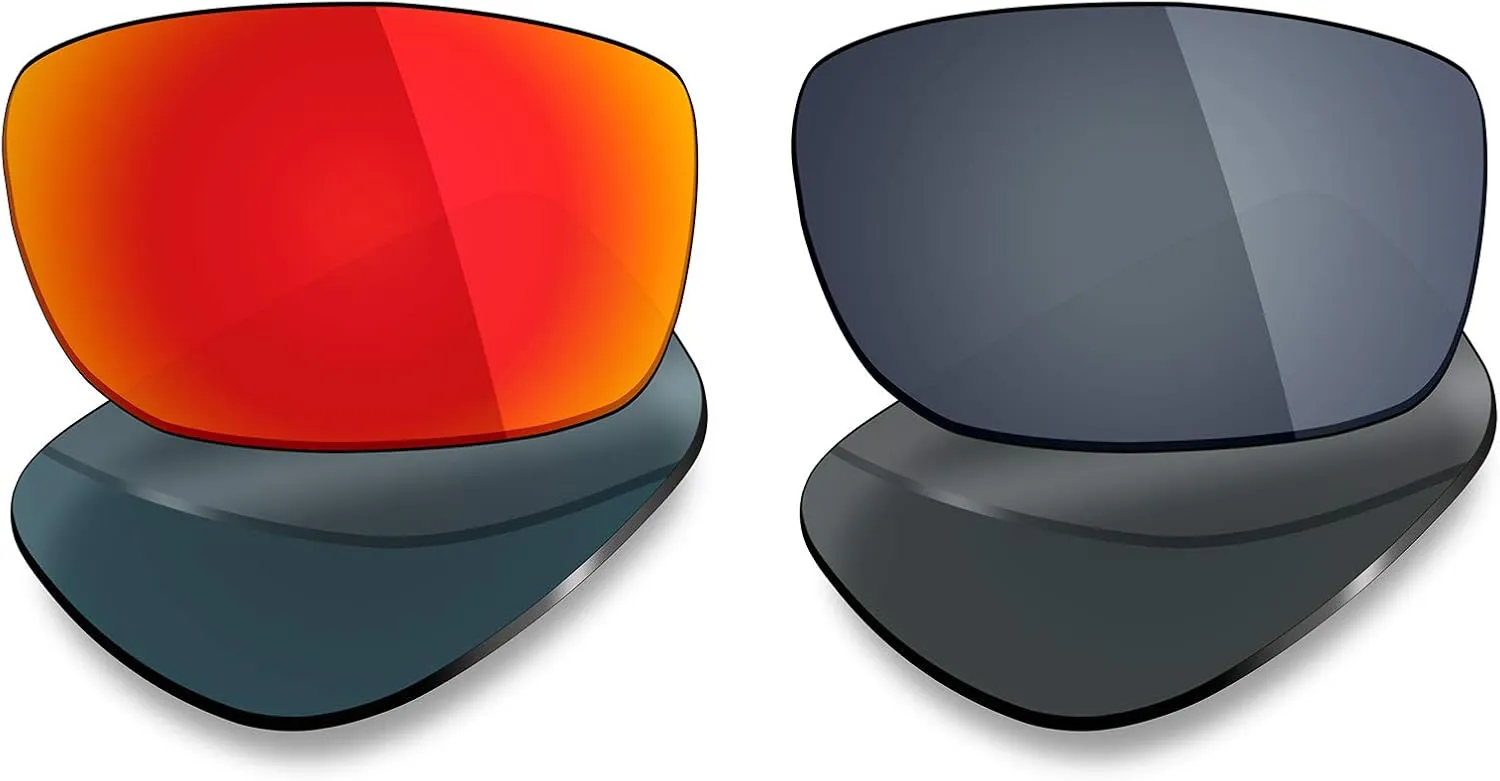 Mryok 2 Pair Polarized Replacement Lenses for Oakley Fives Squared Sunglass - Options