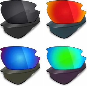Mryok 4 Pair Polarized Replacement Lenses for Rudy Project Rydon Sunglass - Stealth Black/Fire Red/Ice Blue/Emerald Green