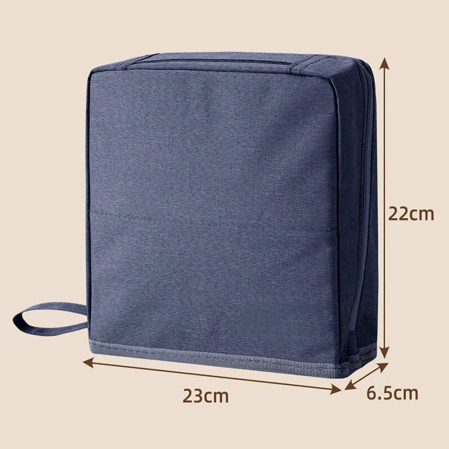 Multi-purpose Large Capacity Oxford Cloth Standing Makeup Bag, Portable Toiletry Bag, Waterproof Makeup Organizer with Compartments (Gray)
