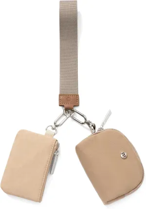 Mum's memory Mini Zip Around Wristlet Wallet for Women Dual Pouch Wristlet Portable keychain wallet Coin Purse Mini Women Coin Pocket