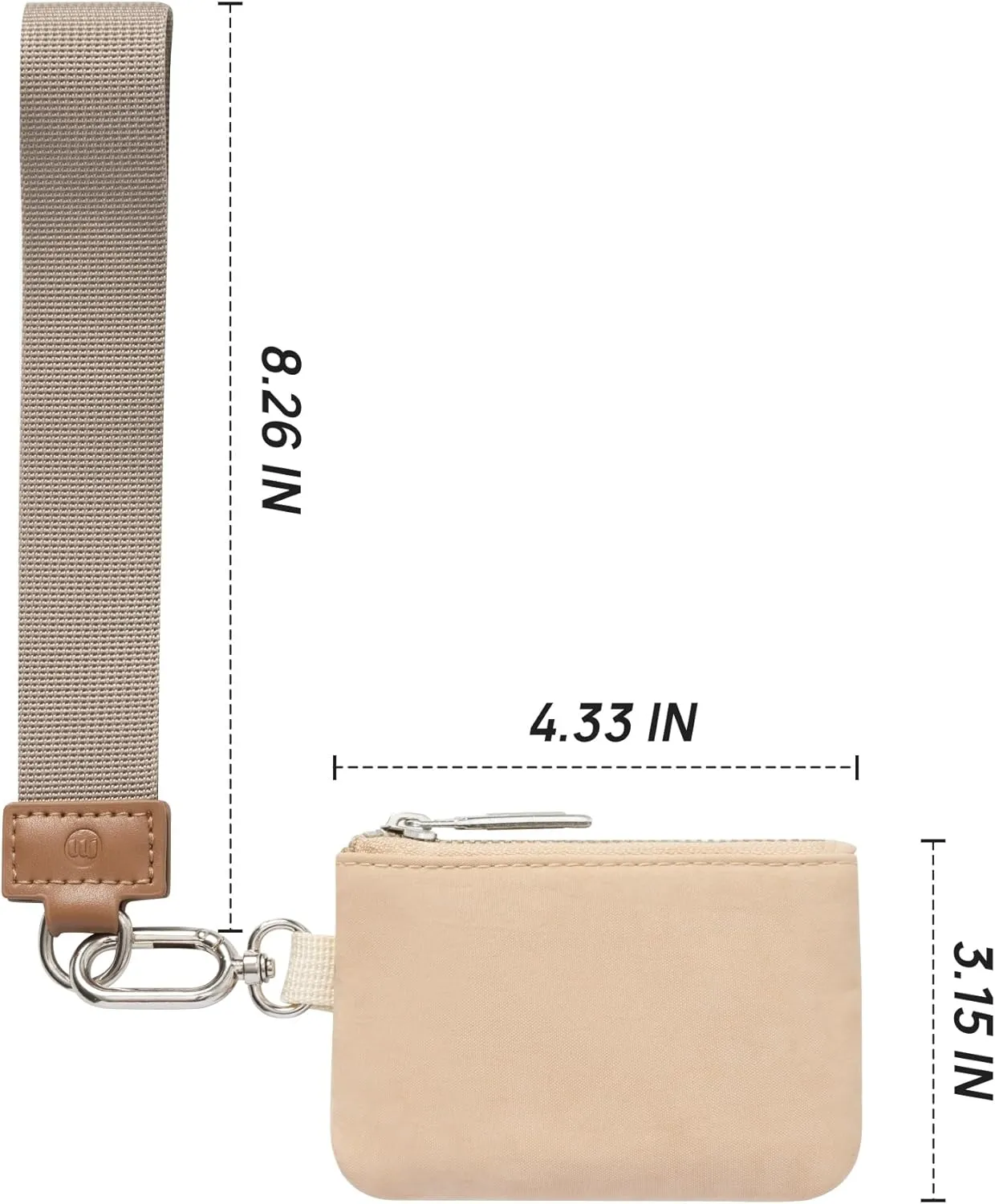 Mum's memory Mini Zip Around Wristlet Wallet for Women Dual Pouch Wristlet Portable keychain wallet Coin Purse Mini Women Coin Pocket
