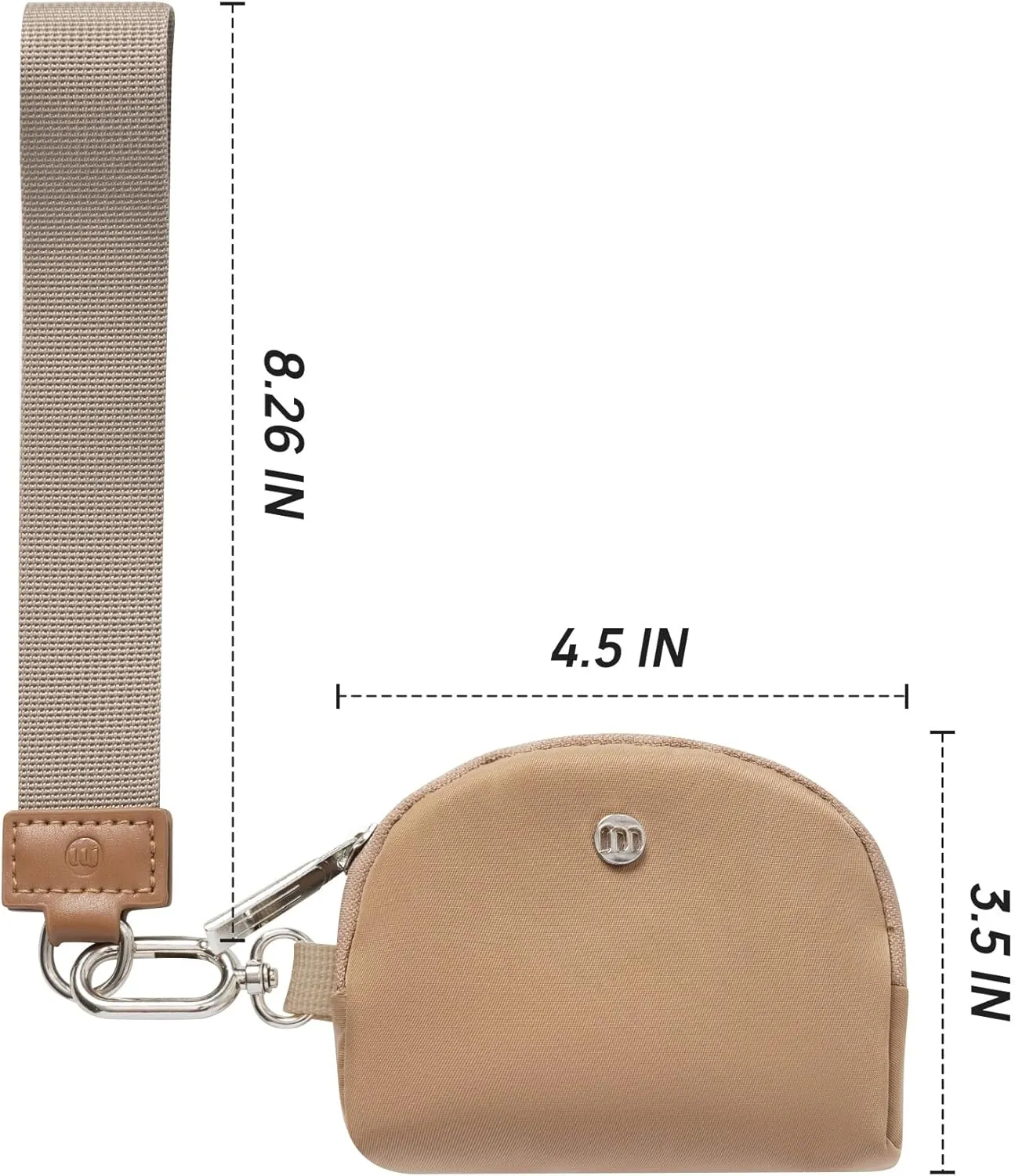 Mum's memory Mini Zip Around Wristlet Wallet for Women Dual Pouch Wristlet Portable keychain wallet Coin Purse Mini Women Coin Pocket