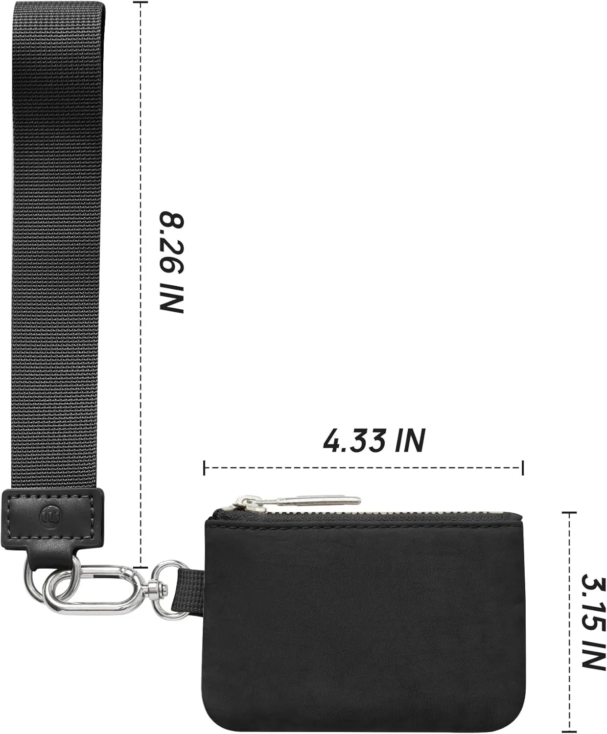 Mum's memory Mini Zip Around Wristlet Wallet for Women Dual Pouch Wristlet Portable keychain wallet Coin Purse Mini Women Coin Pocket