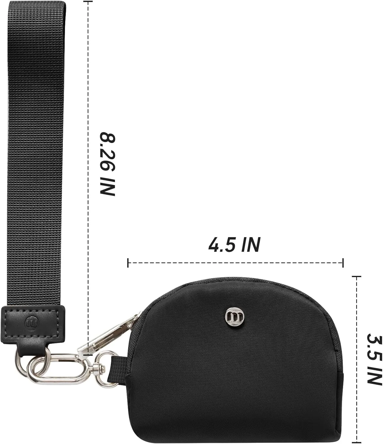 Mum's memory Mini Zip Around Wristlet Wallet for Women Dual Pouch Wristlet Portable keychain wallet Coin Purse Mini Women Coin Pocket