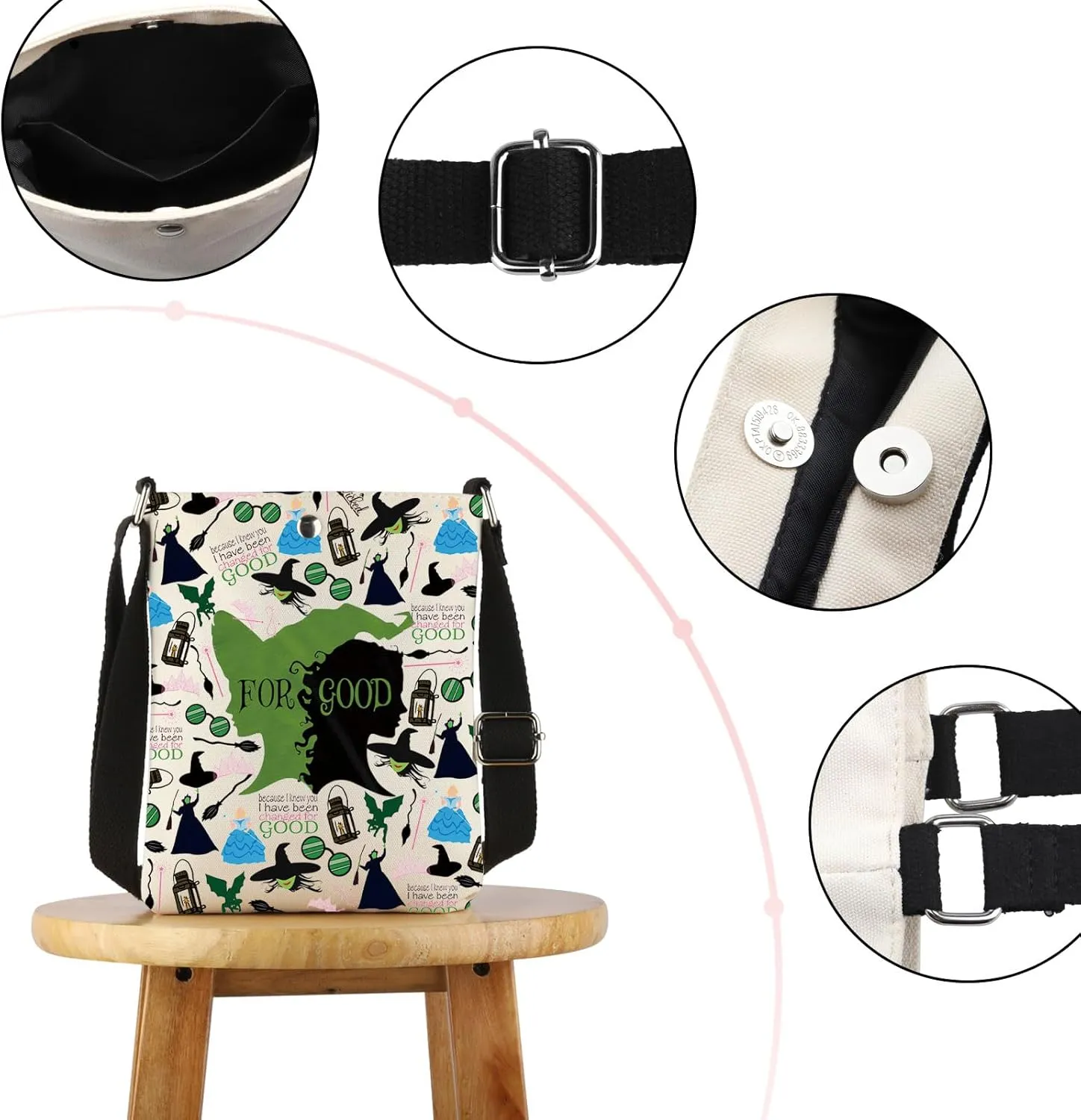 Musical Theatre Crossbody Bag W The Musical Theater Fans Gift Stylish Gift For Theatre Lovers