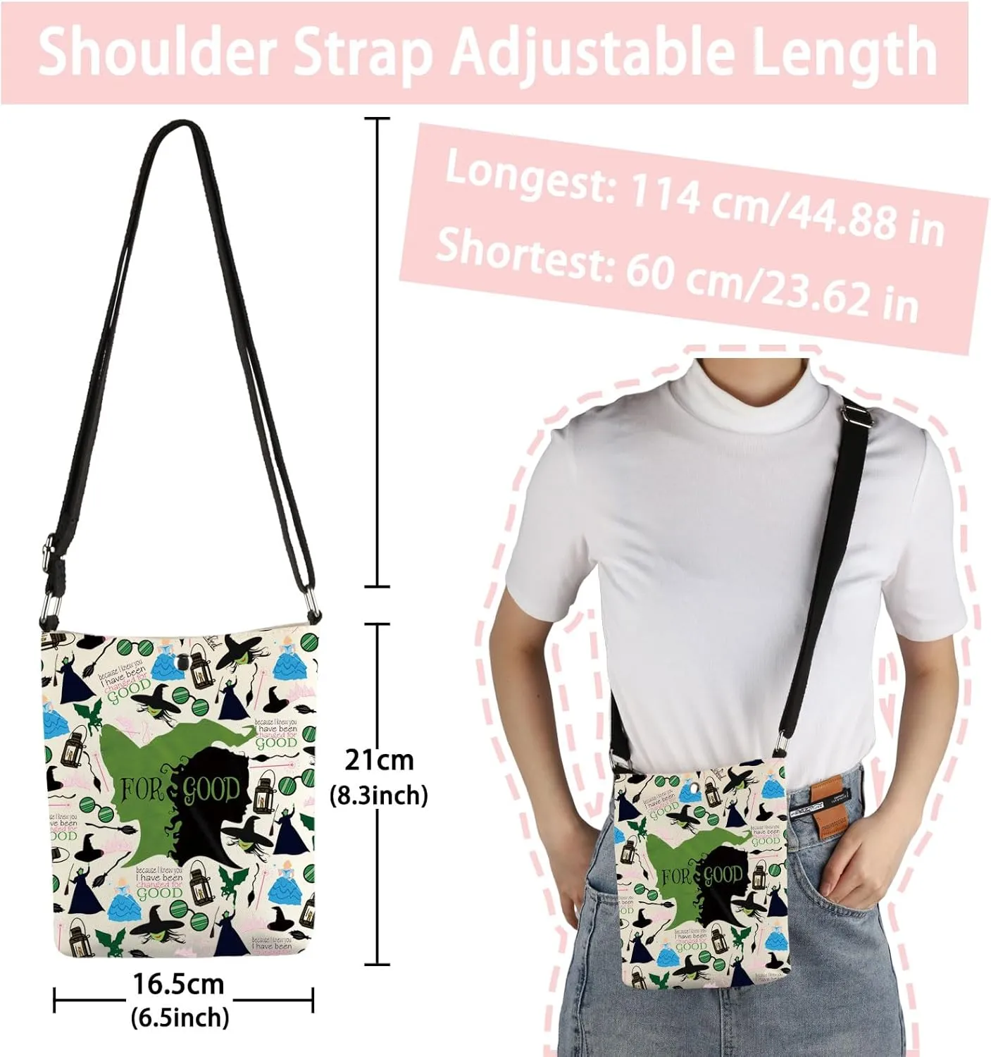 Musical Theatre Crossbody Bag W The Musical Theater Fans Gift Stylish Gift For Theatre Lovers