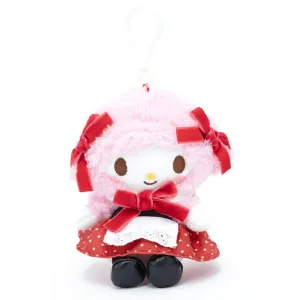 My Sweet Piano Retro Red Polka Dot Dress Plush Mascot Clip-On