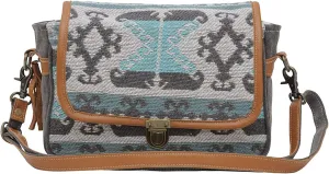 Myra Bag Western Leather Shoulder Bag for Women - Upcycled Canvas Crossbody Bag Isabela Eve
