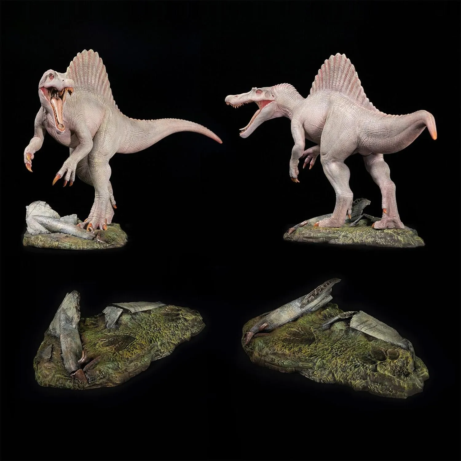 Nanmu Studio Supplanter 2.0 Spinosaurus Figure Spino Spinosauridae Dinosaur Model Realistic Prehistoric Animal PVC Collector Toys Decoration Gift for Adult (172114(Differ) DX)