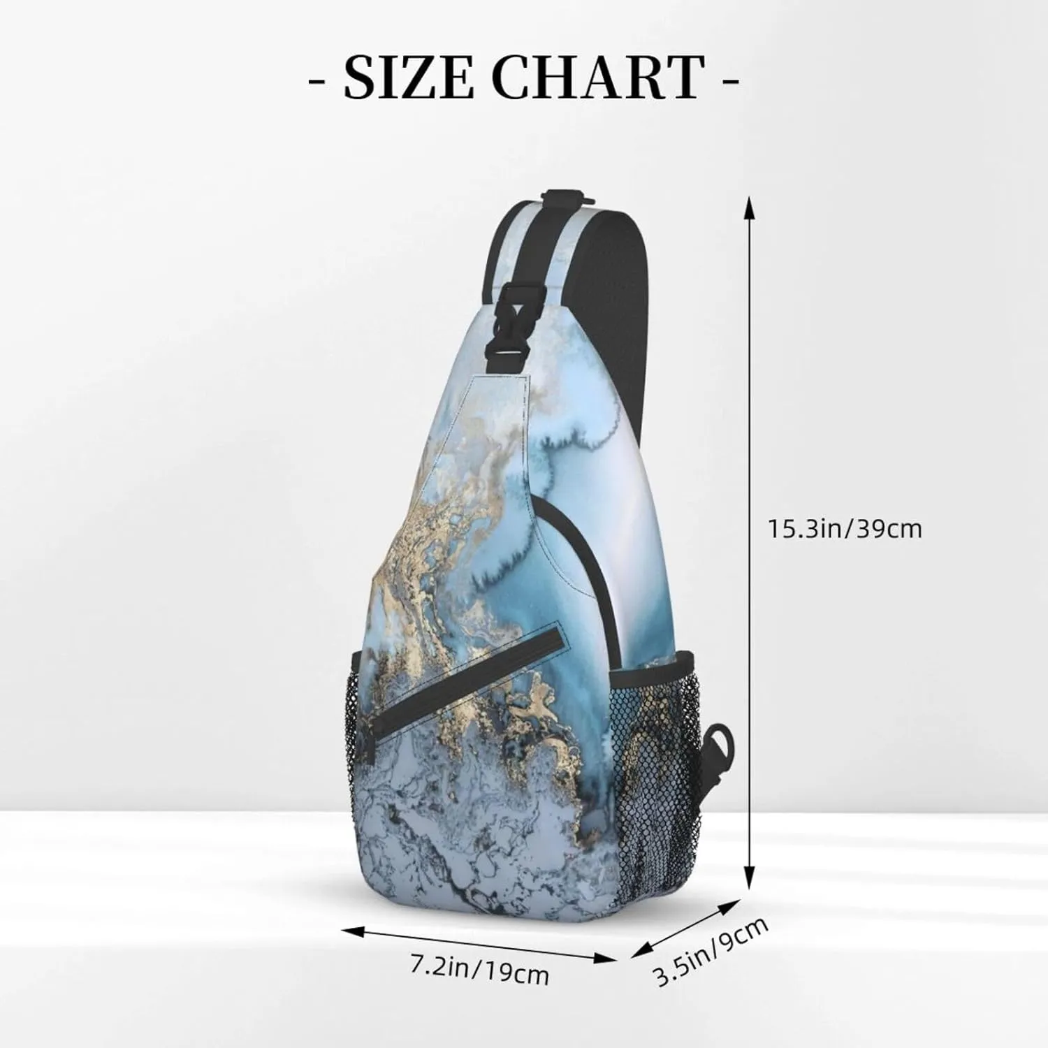 Naughty Sloth Printed Canvas Sling Bag Crossbody Backpack, Hiking Daypack Chest Bag For Women Men
