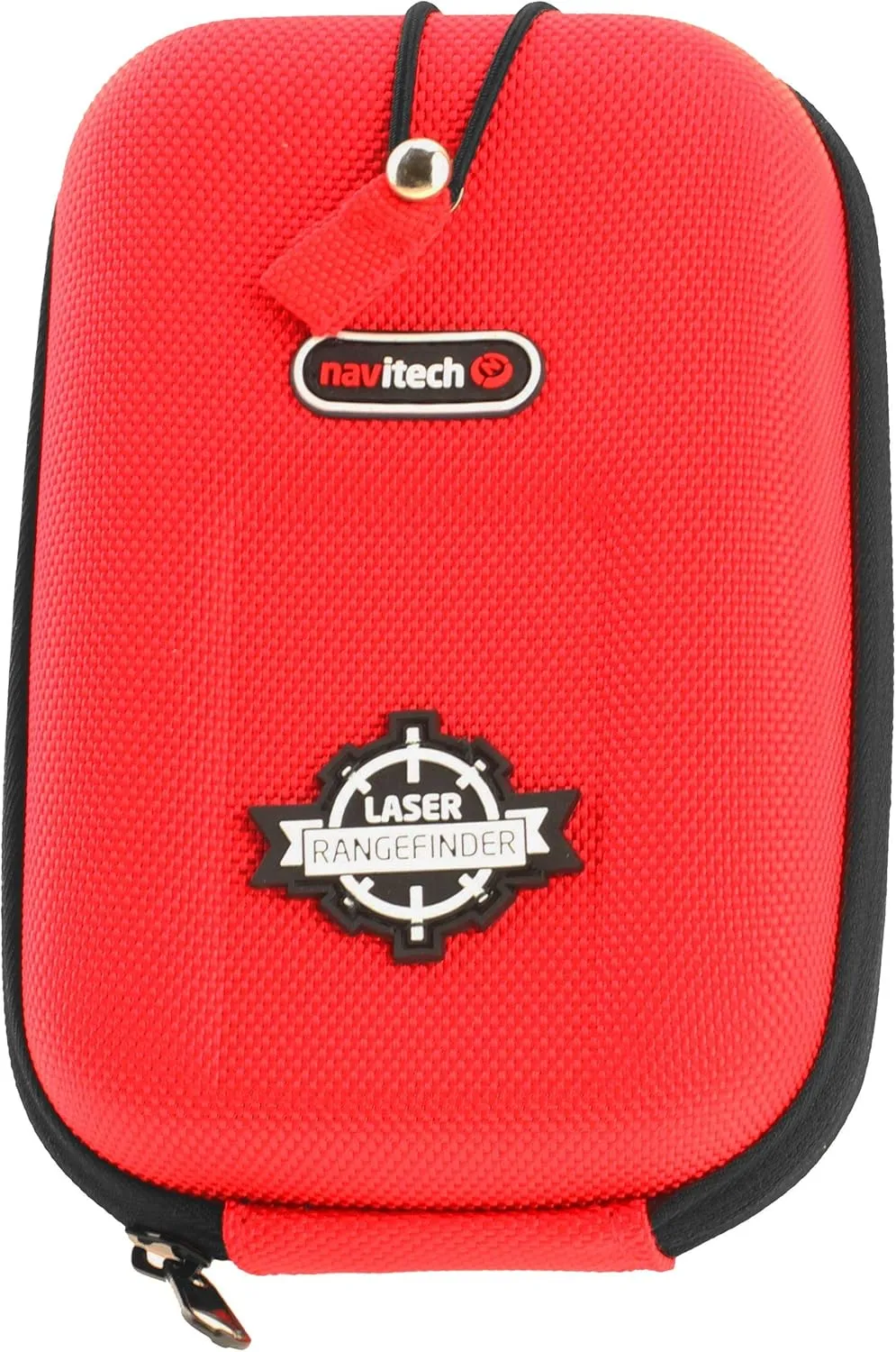 Navitech Red EVA Rangefinder Hard Case/Cover with Carabiner Clip Compatible with The Leica PINMASTER I/ILeica Pinmaster Pro (I   II) Leica Rangemaster 2700-B