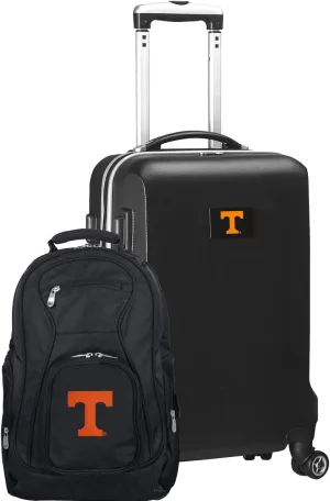 NCAA Deluxe 2-Piece Backpack & Carry-On Set, Black