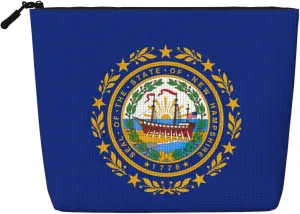 New Hampshire State Flag Multi-Functional Makeup Bag As A Travel Toiletry Bag Accessories Organizer