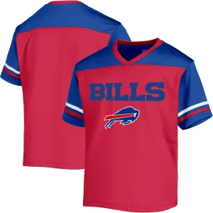 NFL Toddler 2-4 Officially Licensed Team Color V-Neck Wordmark Performance Primary Logo Jersey T-Shirt