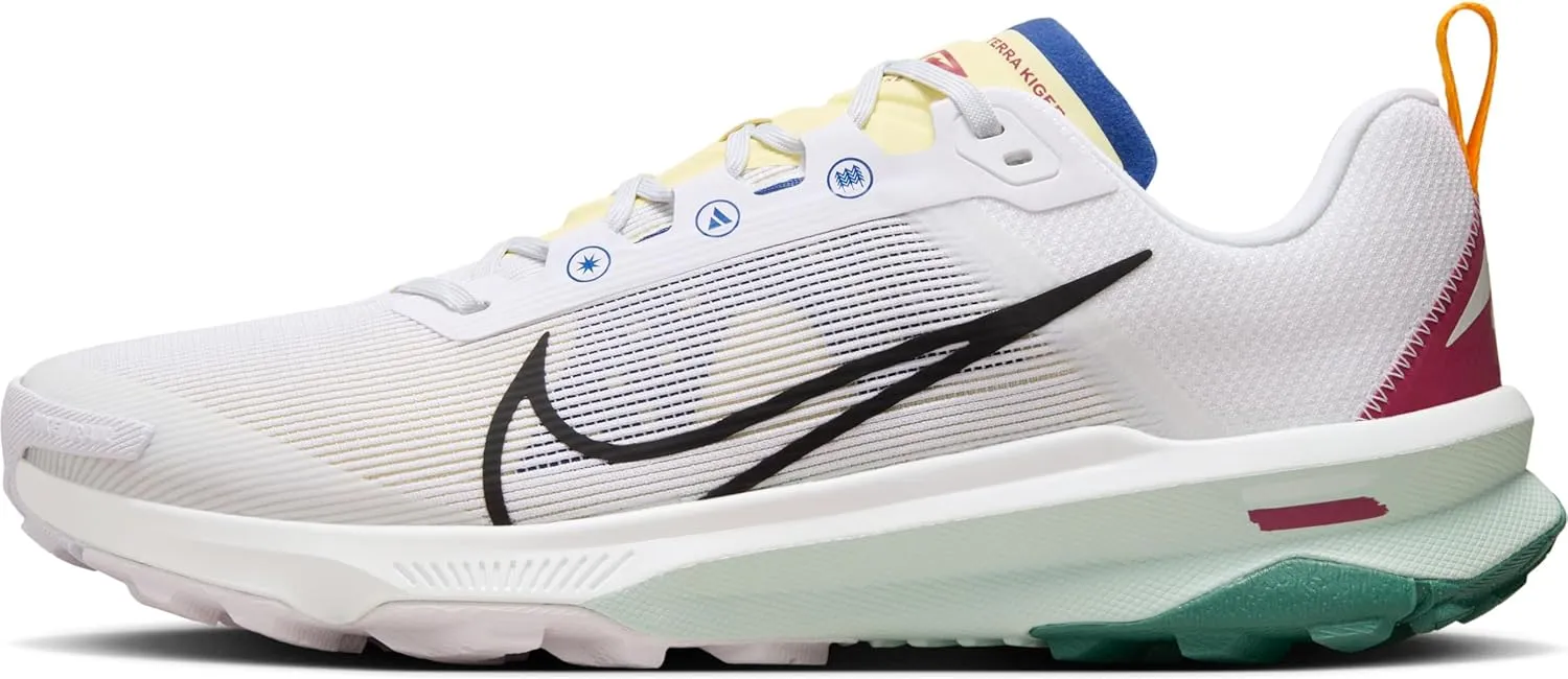 Nike Kiger 9 Men's Trail Running Shoes (DR2693-101, White/Court Blue/Cedar/Black) Size 13
