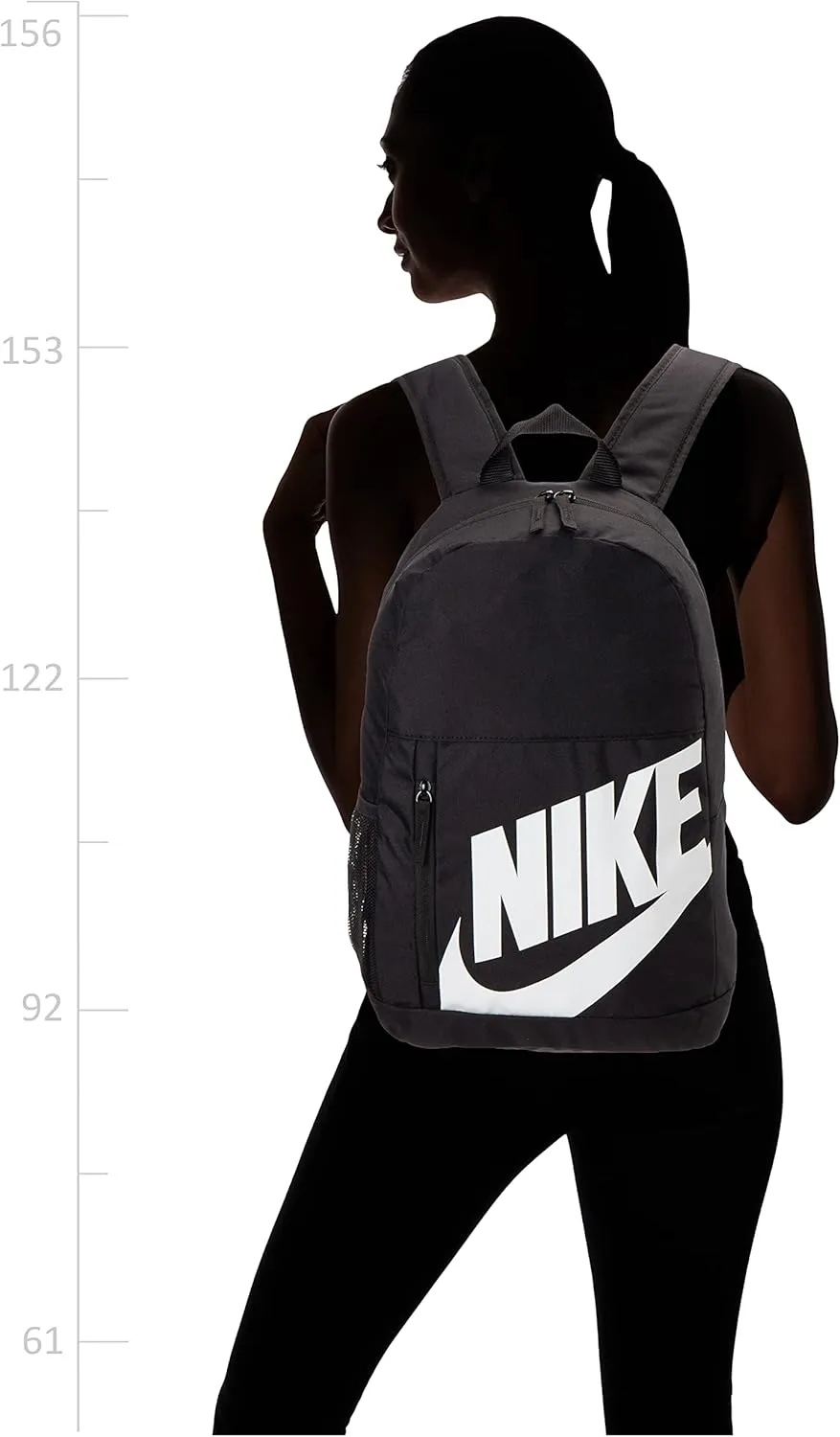 NIKE Youth Elemental Backpack - Fall'19, Black/Black/White, Misc
