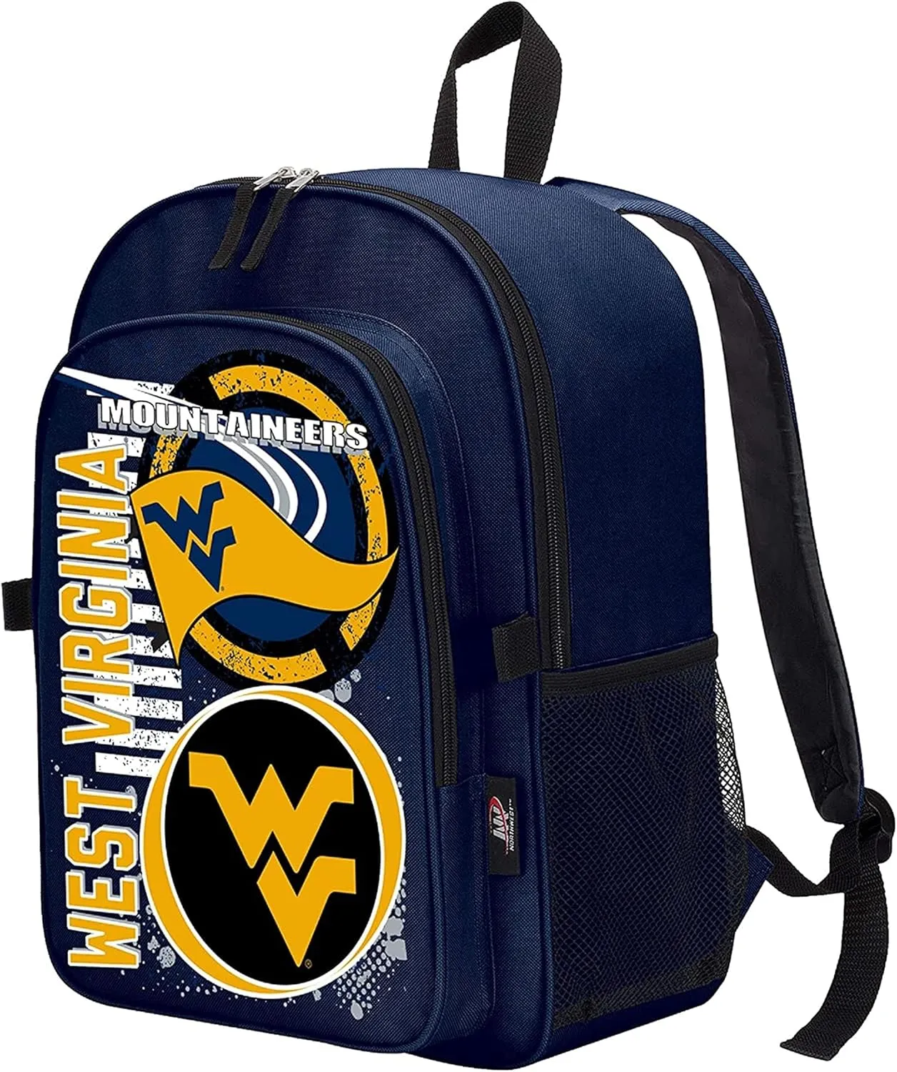 NORTHWEST Licensed NCAA Accelerator Combo includes Backpack and Lunch Bag (West Virginia Mountaineers)