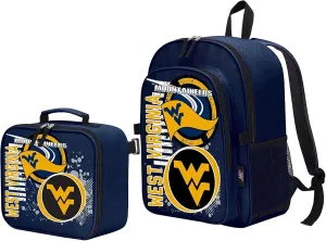 NORTHWEST Licensed NCAA Accelerator Combo includes Backpack and Lunch Bag (West Virginia Mountaineers)
