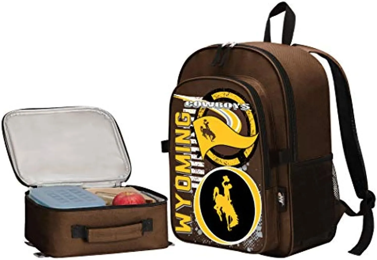 NORTHWEST Licensed NCAA Accelerator Combo includes Backpack and Lunch Bag (Wyoming Cowboys)