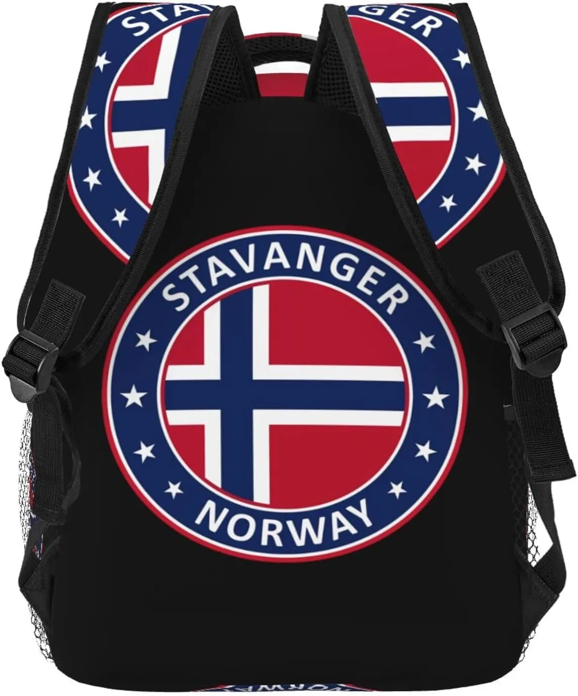 Norway Norwegian Flag Backpack Casual Laptop Backpack Double Shoulder Bag Lightweight Backpack For Women Men Travel