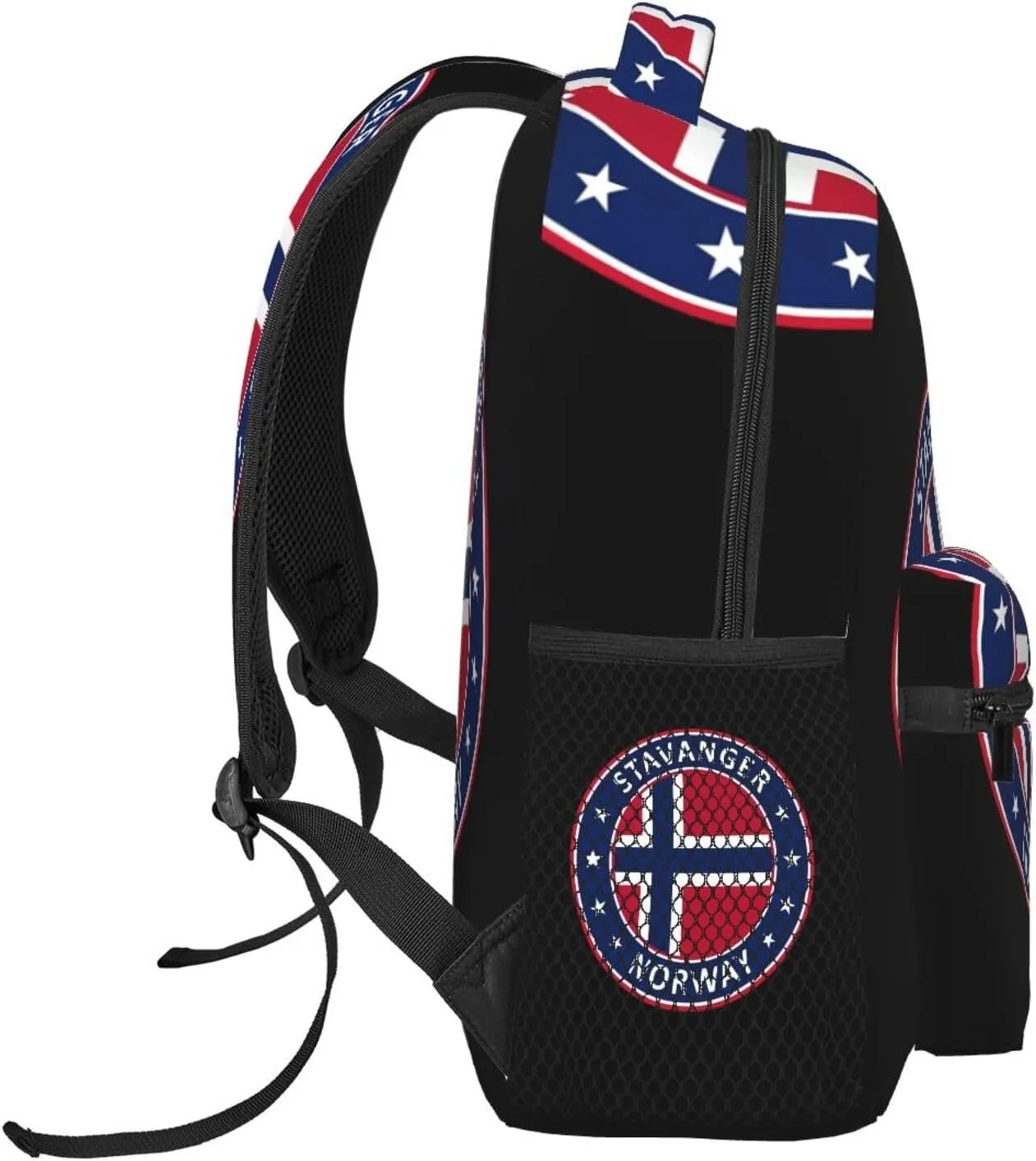 Norway Norwegian Flag Backpack Casual Laptop Backpack Double Shoulder Bag Lightweight Backpack For Women Men Travel