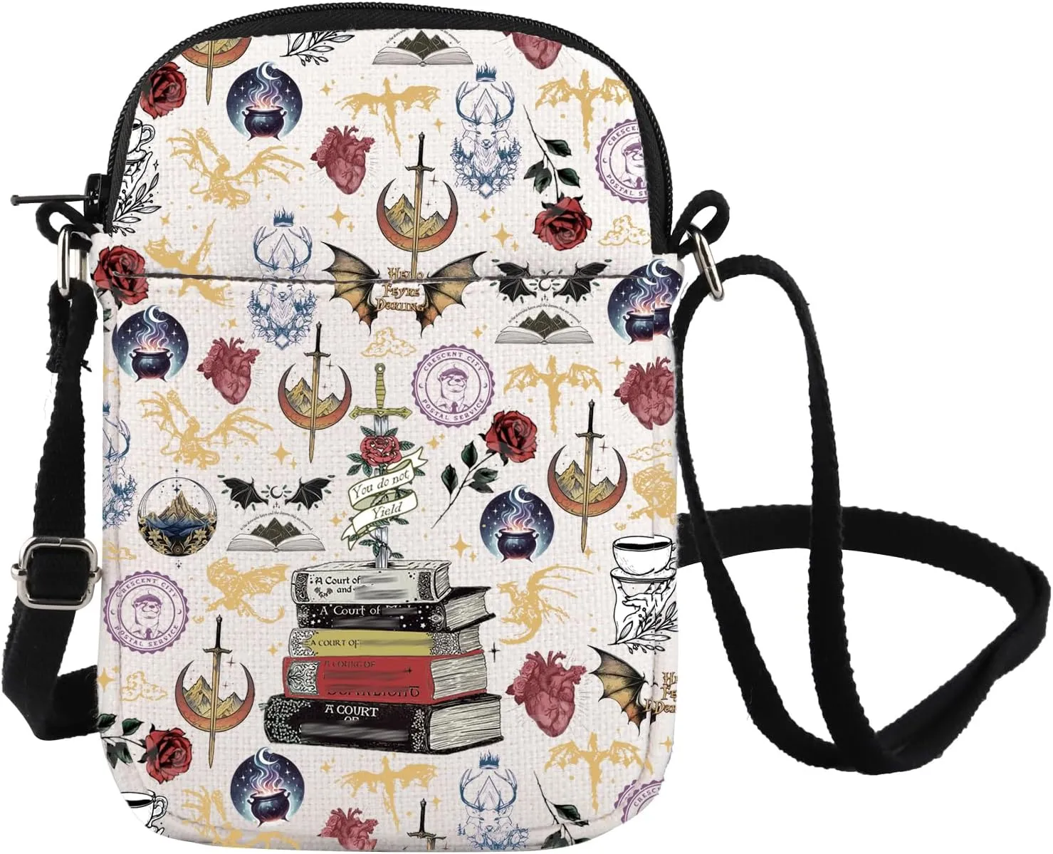 Novel Inspire Messenger Bag Starlight Crossbody Bag Fantasy Novel Fan Inspired Gift