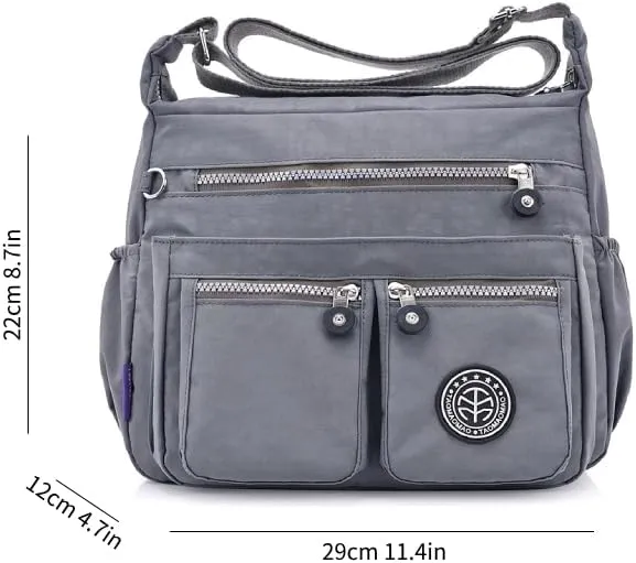 Nylon Crossbody Bag for Women Travel Purses and Handbag Large Capacity Waterproof Shoulder Bag