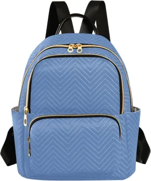 ODAWA Travel Bag for Women Anti Theft Backpack for Women Pale Denim Purse Backpack for Women Lightweight Backpack Women