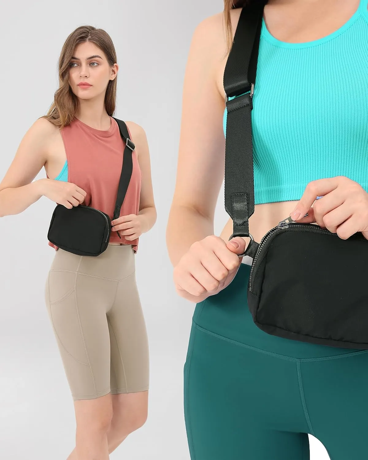 ODODOS Crossbody Bag with Adjustable Strap Small Shoulder Pouch for Workout Running Traveling Hiking