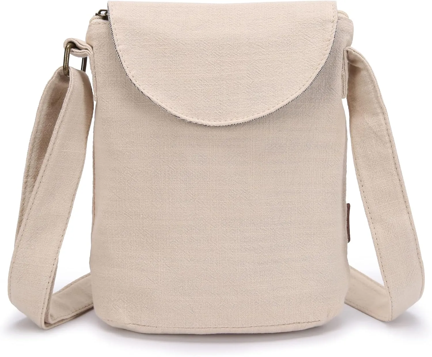 OPQRSTU Women's Retro Small Size Canvas Shoulder Bag Hippie Boho Crossbody Handbag