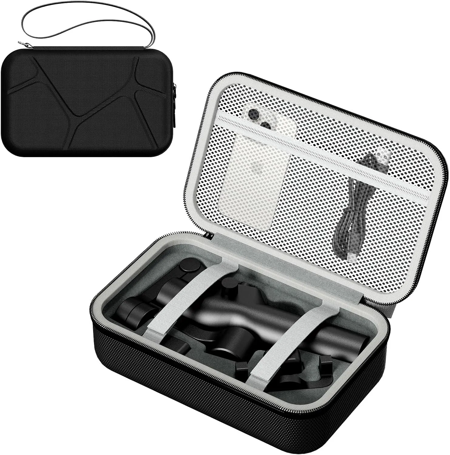 Osmo Mobile 7P Carry Case – Portable Hard Shell Travel Storage Bag for DJI Osmo Mobile 7/7P Gimbal Stabilizer & Accessories (Black01)