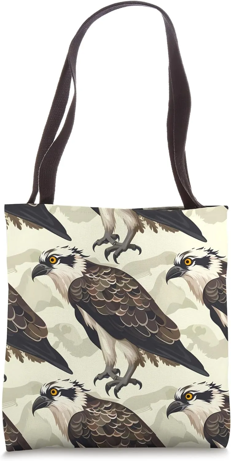 Osprey Cartoon Animal Wildlife Pattern Tote Bag