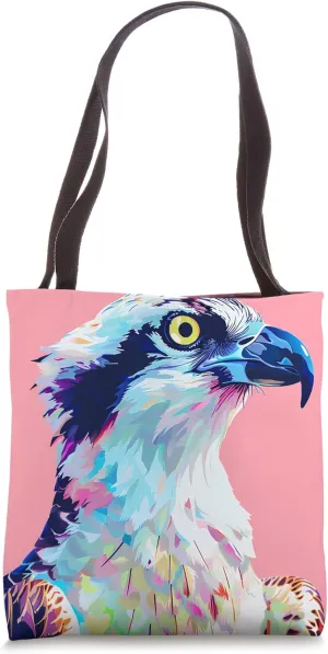 Osprey Pastel Animal Wildlife Pattern Backpack Tote Bag