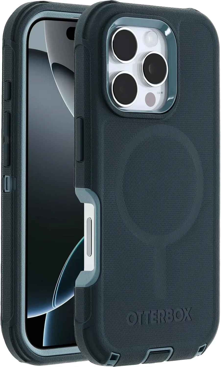 Otterbox Defender MagSafe iPhone 16 Pro Case, Sagebrush - Green, US Military MIL Standard Certified