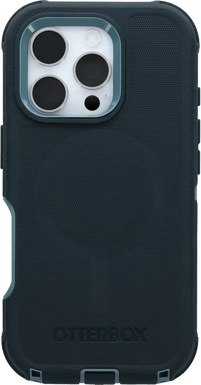 Otterbox Defender MagSafe iPhone 16 Pro Case, Sagebrush - Green, US Military MIL Standard Certified