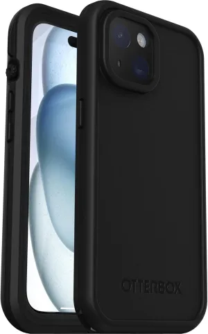Otterbox iPhone 15 LifeProof FRE Waterproof Dustproof Snowproof Shockproof Case Compatible with MagSafe Black