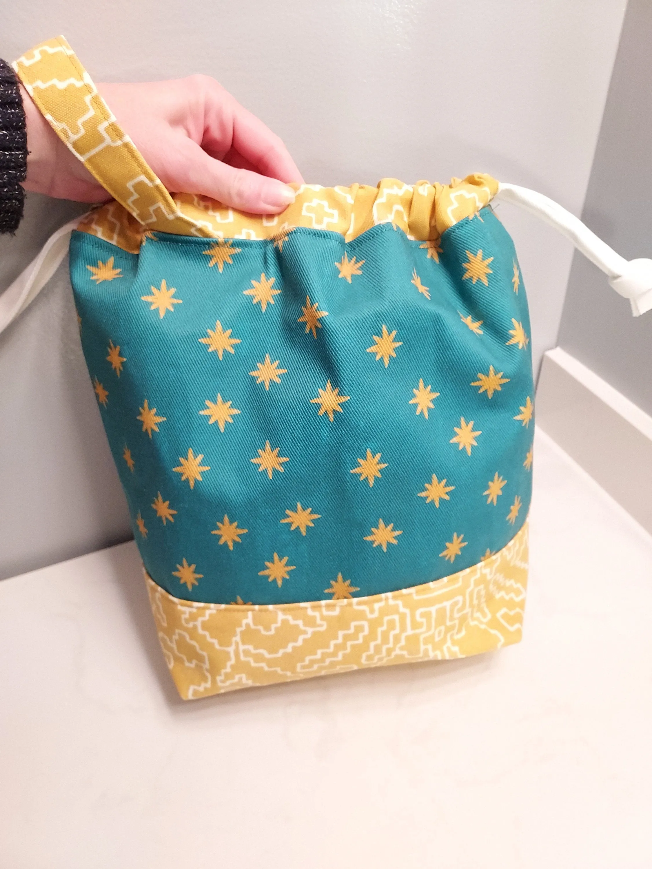 Our Lady of Guadalupe St. Juan Diego Drawstring Project Bag
