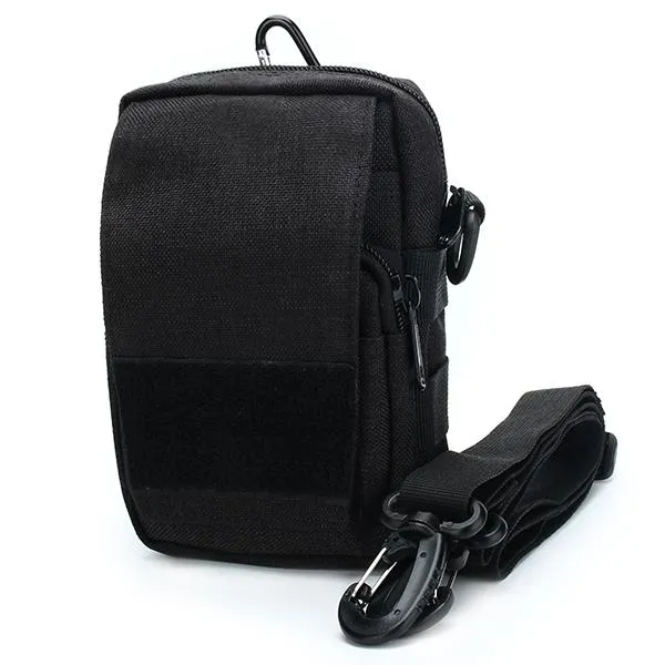 Outdoor Multi-functional Tactical Waterproof Nylon Crossbody Bag Waist Pack Black